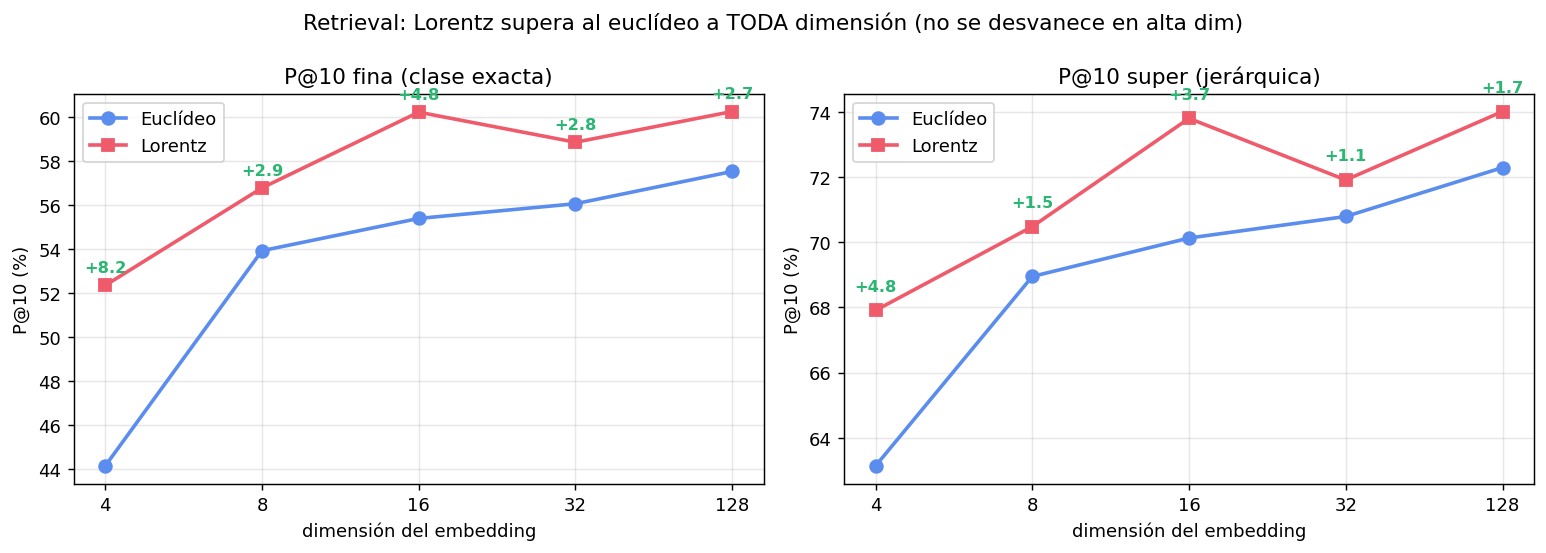 retrieval euclideo vs Lorentz